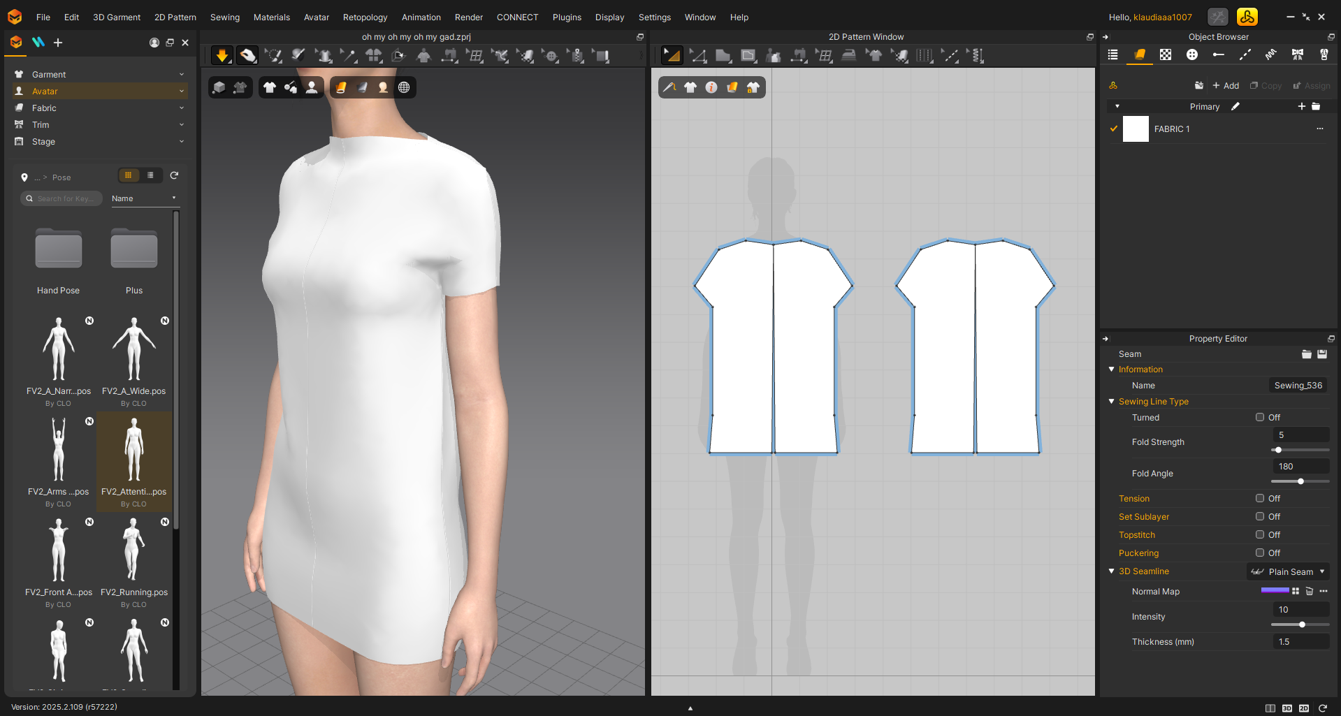first attenpt in marvelous designer